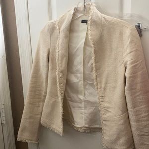 Heart moon star raw edge jacket xs